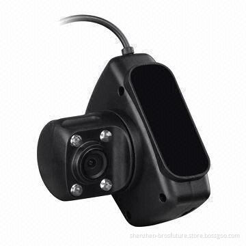 HD Dual-lens Car Black Box with Navigator or DVD Player and 12V DC Power Supply